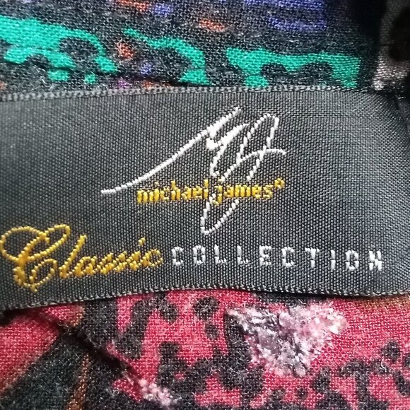 Vintage Michael James Abstract Geometric Button Shirt - Picture 4 of 7